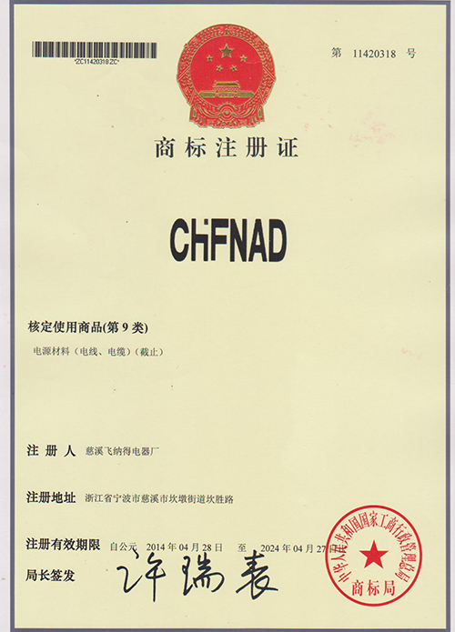 chfnad的商标